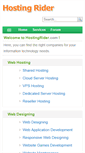 Mobile Screenshot of hostingrider.com